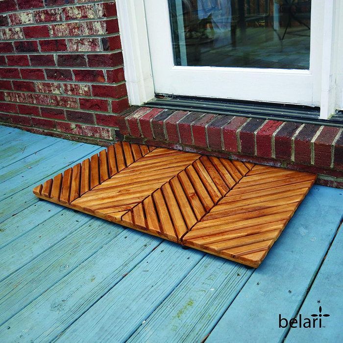 Corrigan Studio® Anothny Teak Stall Shower Mat & Reviews | Wayfair